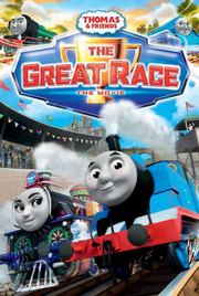 Thomas and friends the great race dvd cover