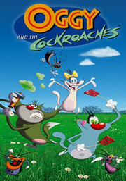 Oggy and the cockroaches poster