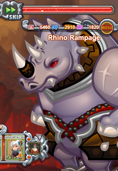 raging rhino rampage guild
