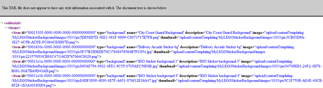 XML-screenshot