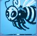 Drone bee blue