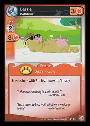 Bessie, Bathtime | My Little Pony Collectible Card Game ...