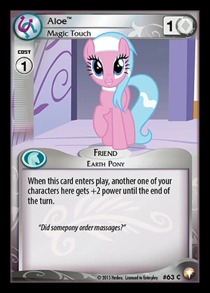 Aloe, Magic Touch | My Little Pony Collectible Card Game Wiki | FANDOM