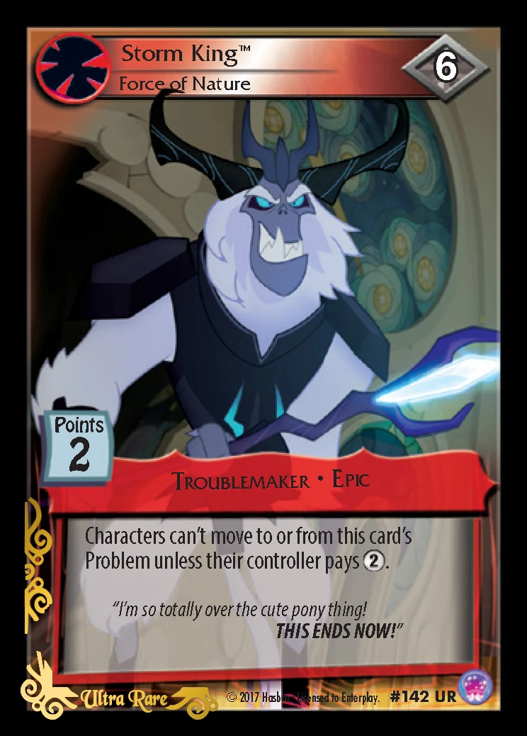 Storm King, Force of Nature | My Little Pony Collectible Card Game Wiki | FANDOM powered by Wikia
