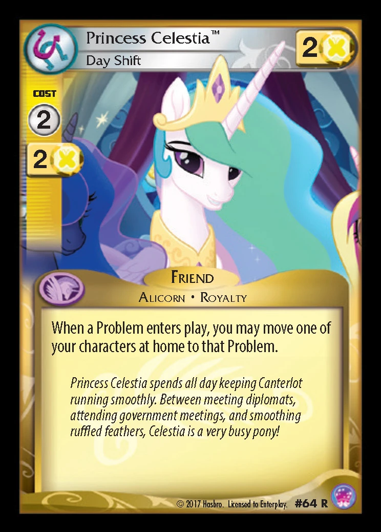 Princess Celestia, Day Shift My Little Pony Collectible Card Game