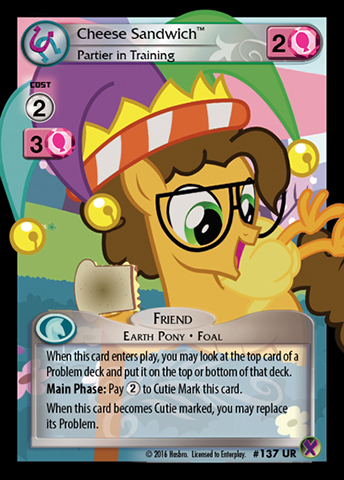 cheese sandwich partier in training my little pony collectible