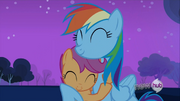 Rainbow Dash takes Scootaloo under her wing S3E06
