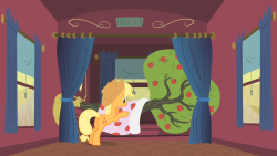 250px-Applejack taking care of Bloomberg S01E21