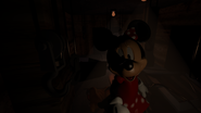 Minnie in Meat Freezer