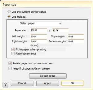DialogPaperSize