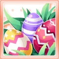 Easter Bunny & Eggs Black