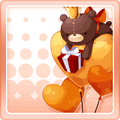 Valentine's Day Baloons Orange