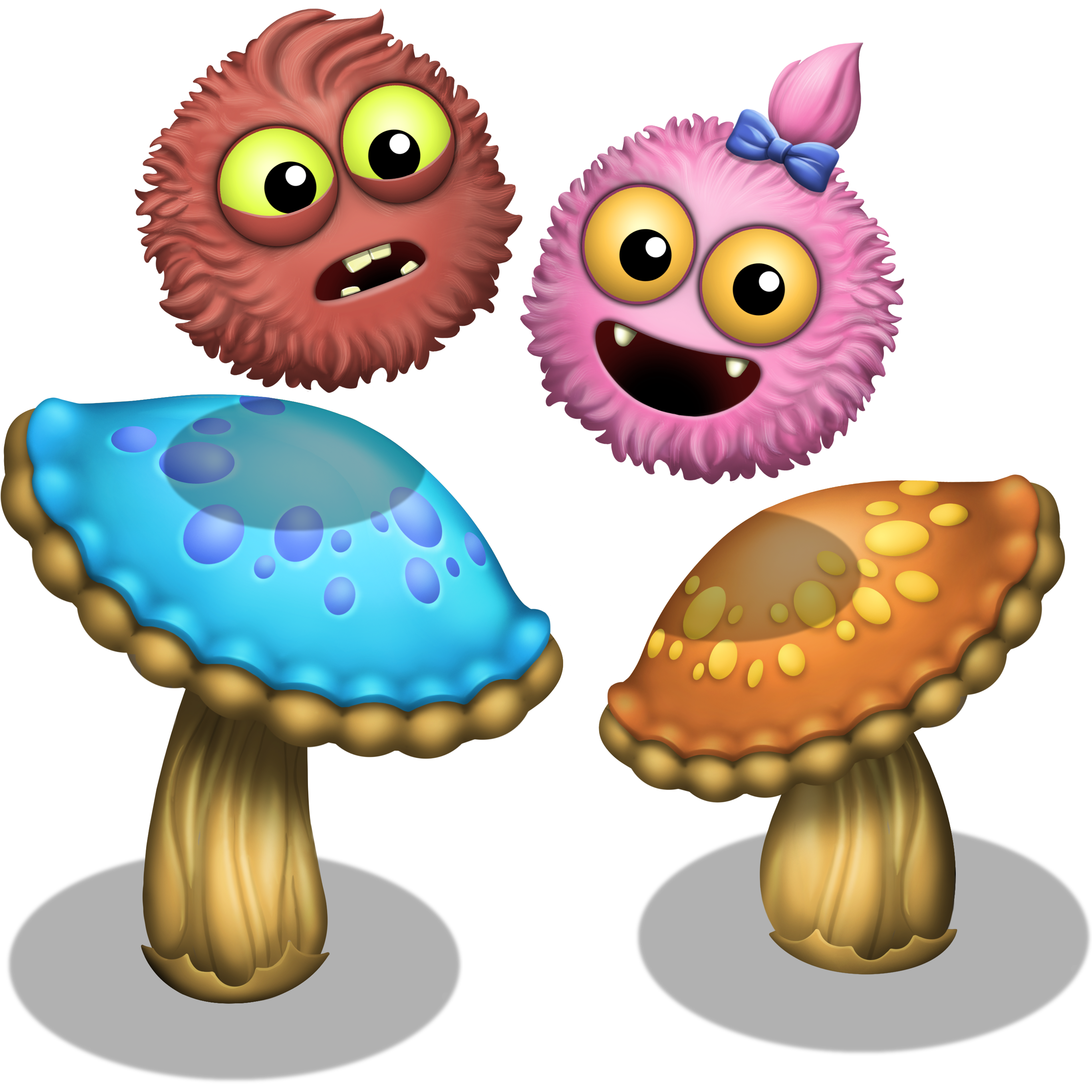 My singing monster's. Мои Поющие монстры монстры. Май сингинг Монстерс. Маленькие монстры в my singing Monsters. Гриб из my singing Monsters.