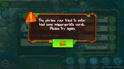 Error inappropriate dof