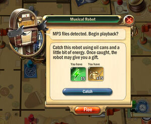 Dialogbox musical-robot