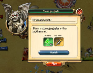 Dialogbox stone-gargoyle