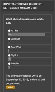 Naming our Bot- Poll results