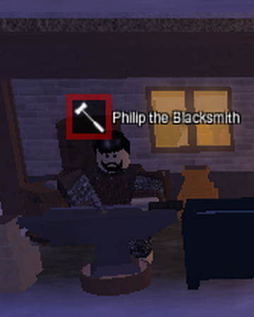 Philip The Blacksmith Mystic Tower Roblox Wiki Fandom - roblox upgrades mystic tower open beta