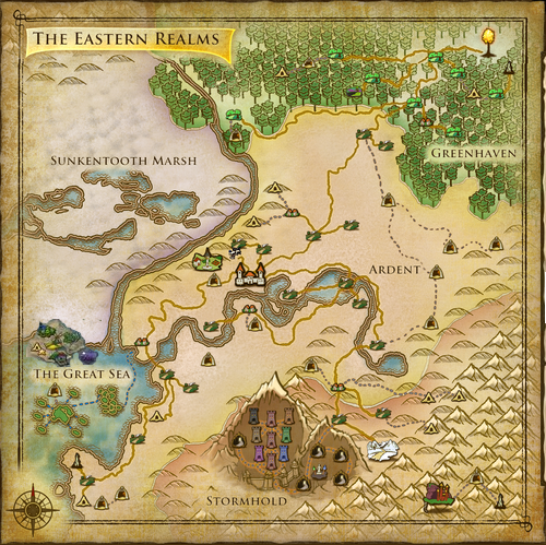 The world map