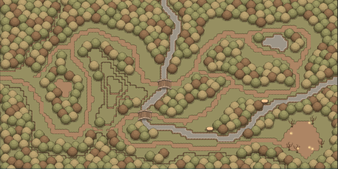 Map The Charred Forest