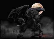 Winged wolf