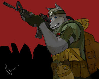 MACV SOG furry soldier by McBohsta