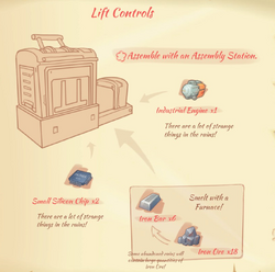 Lift controls blueprint