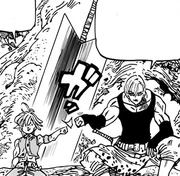 Meliodas y Rou chocan Puños