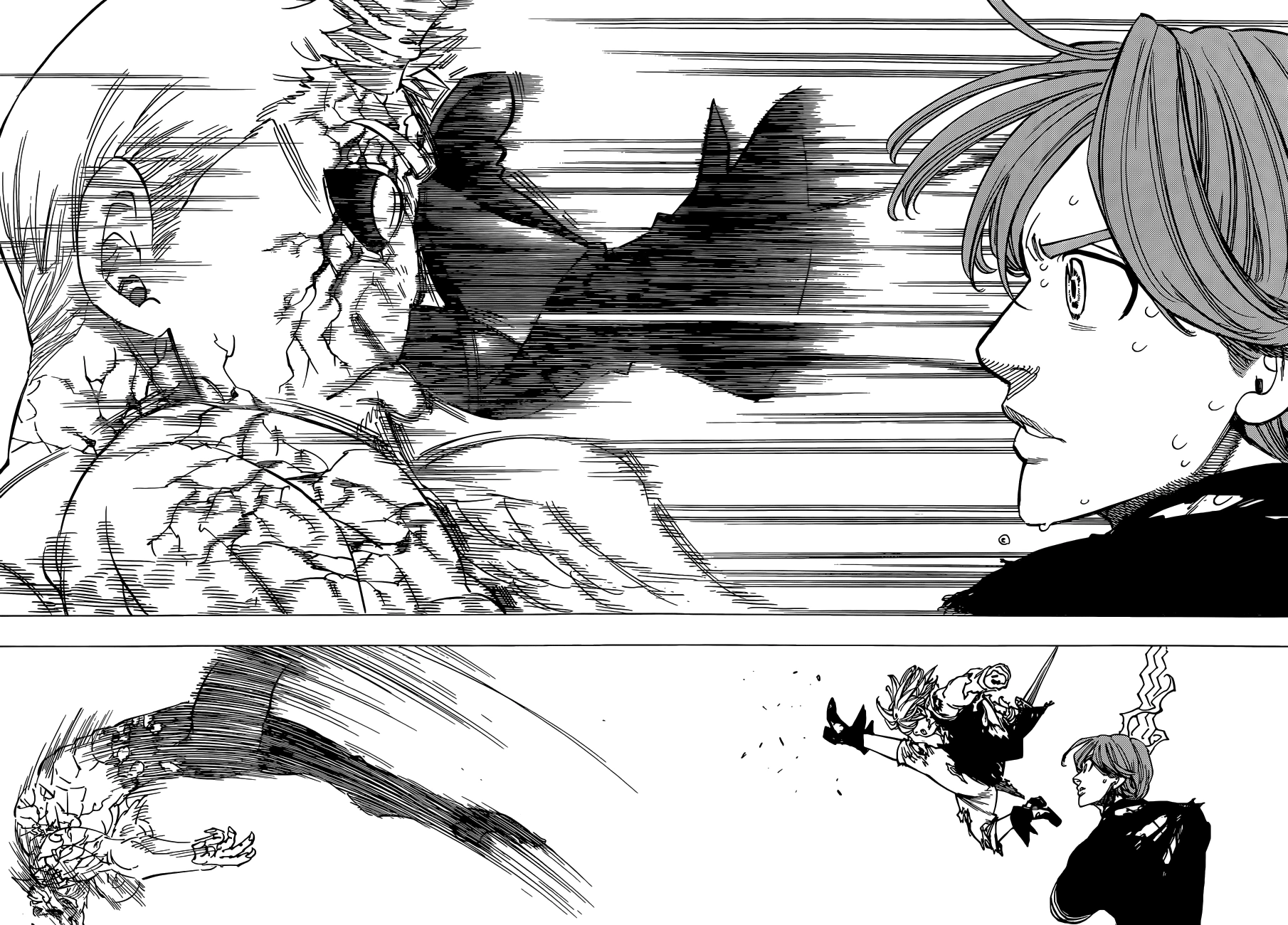 Image - Meliodas kicking Hendrickson in the face.png | Nanatsu no