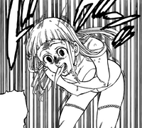 Melascula's body burning after consuming Escanor's soul