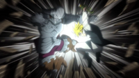 Meliodas attacking Golgius