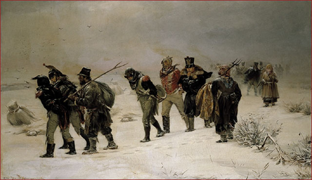 Image result for napoleon retreat from russia