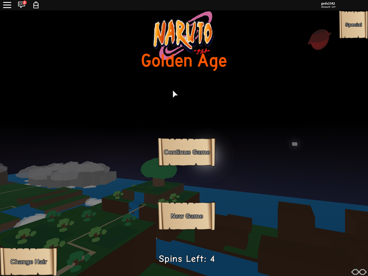 How To Start Naruto Golden Age Wiki Fandom Powered By Wikia - how to change age on roblox account