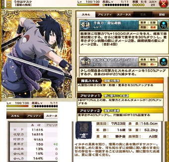 Sasuke Uchiha Lightning Wing Flight Naruto Shinobi Collection Jp Wikia Fandom