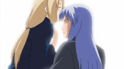 Tsunade kissing Dan