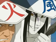 Orochimaru se revela para Hiruzen