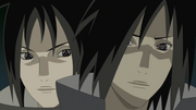 Mangekyō Sharingan de Izuna e Madara (Anime)