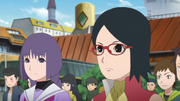 Sumire durante su primer día en la Academia