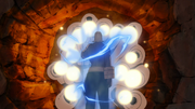 Jûgo dirigeant ses canons sur le Raikage