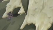 Madara es atacado por la lava de Mei