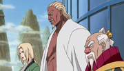 Tsunade, A y Ōnoki aseguran la victoria sobre Akatsuki