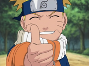 Naruto fazendo pose nice guy