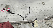 Shikamaru usa el Jutsu Imitación de Sombra para atrapar a Kinshiki y Momoshiki