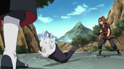 Una de las prótesis hechas a partir del ADN de Hashirama de Obito