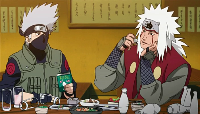 Borracho Jiraiya y Kakashi | Naruto Wiki | FANDOM powered by Wikia