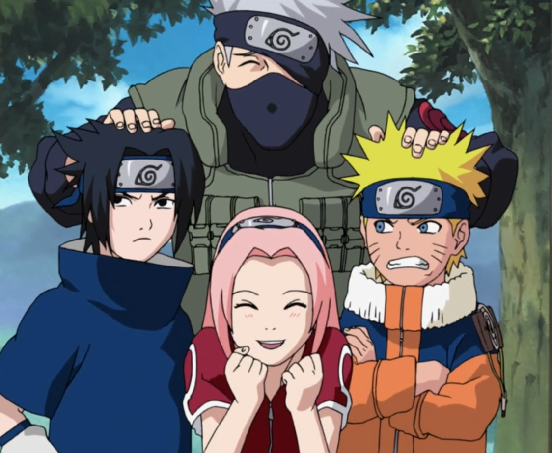 Résultat de recherche d'images pour "naruto sasuke sakura team 7"