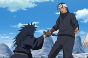 Madara comprueba las agallas de Hashirama