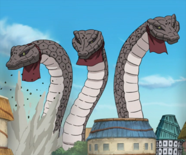Three Giant Snakes  Narutopedia  FANDOM powered by Wikia