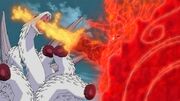 Susanoo atraviesa a la Serpiente de Ocho Cabezas