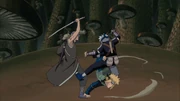 Minato salvando Kakashi